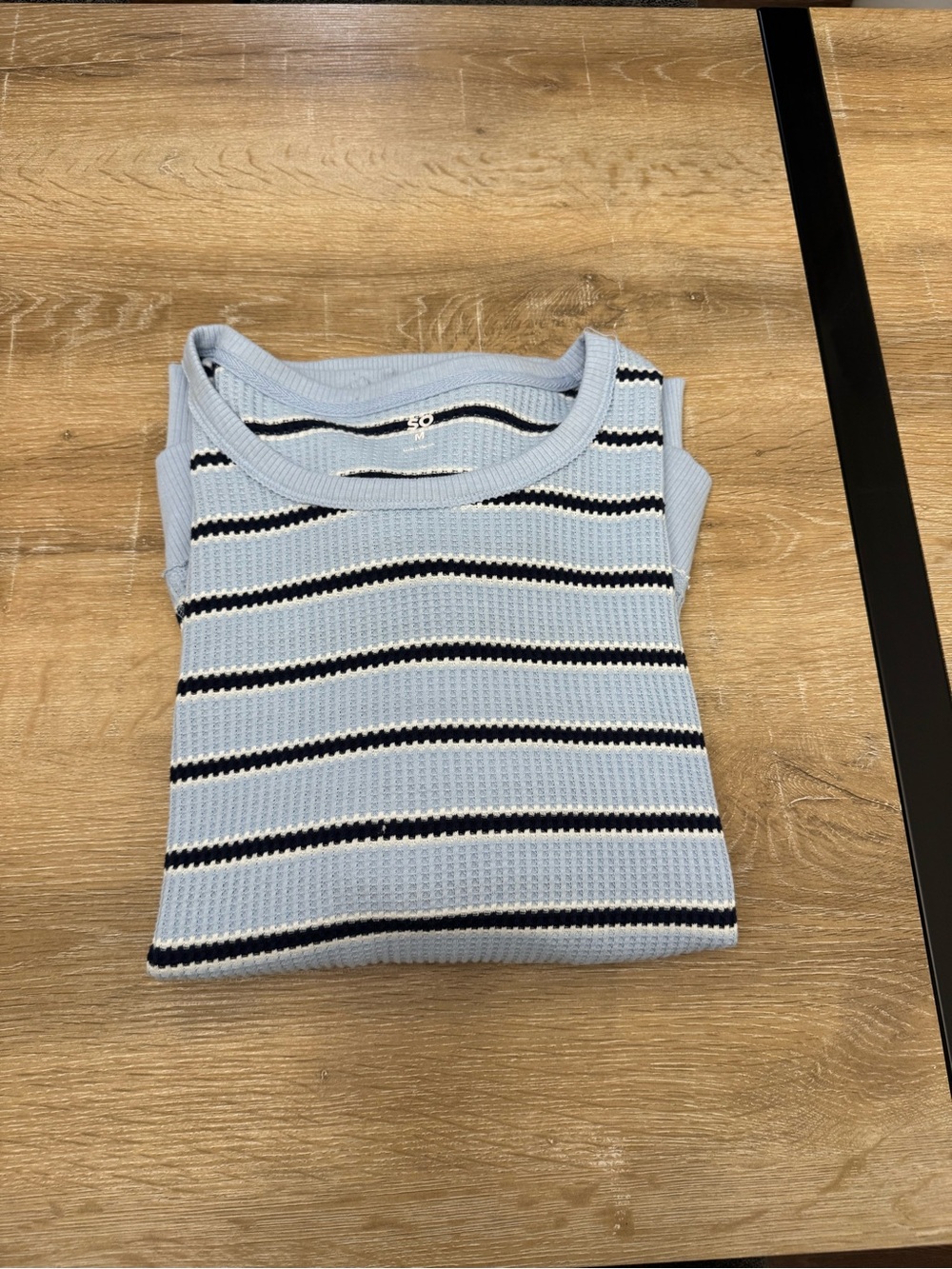 Sonoma Light Blue & Navy Striped Knit Tank